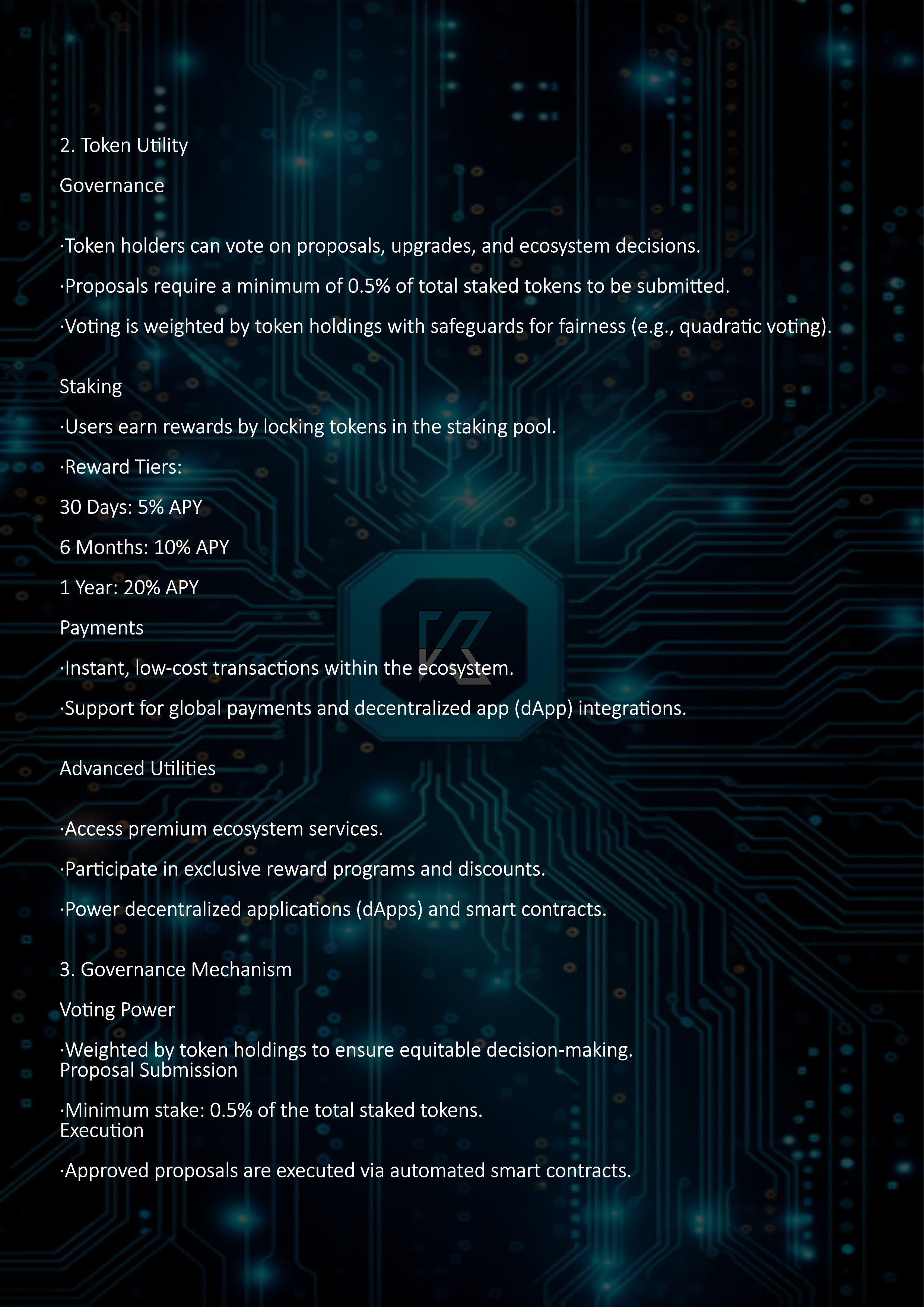 Tokenomics Page 2